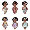 12inch Realistic Black Girl Doll with Natural Curly Afro Hair Safe Reborns Toy For Children Collectible Comforting