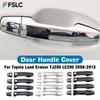 Декоративная Накладка на Ручку Двери Автомобиля Для Toyota Land Cruiser FJ200 LC200 2008-2015 Углеродное Волокно Хромированный Серебристый Глянцевый Черный Стайлинг