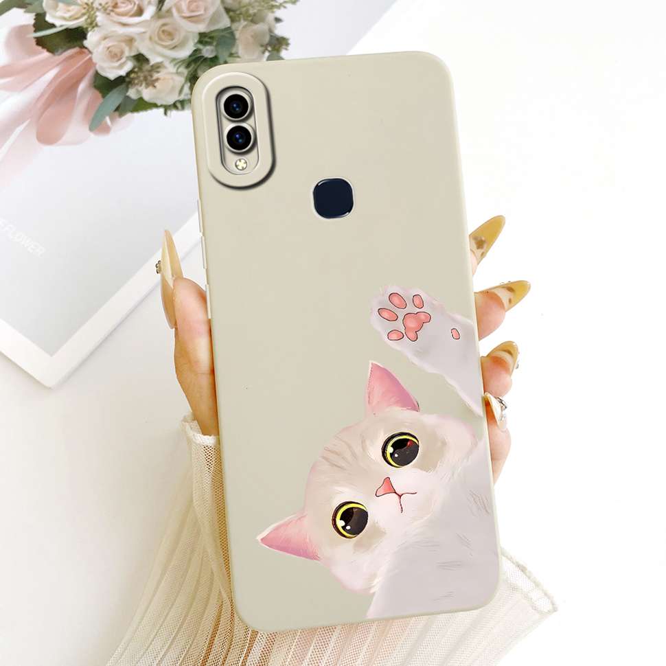 6,3" Чехол для Vivo V11i Милый Кот Кролик Защитный Ударопрочный Чехол Vivo V11i V 11i 1806 VivoV11i Мягкий Силиконовый Чехол для Телефона
