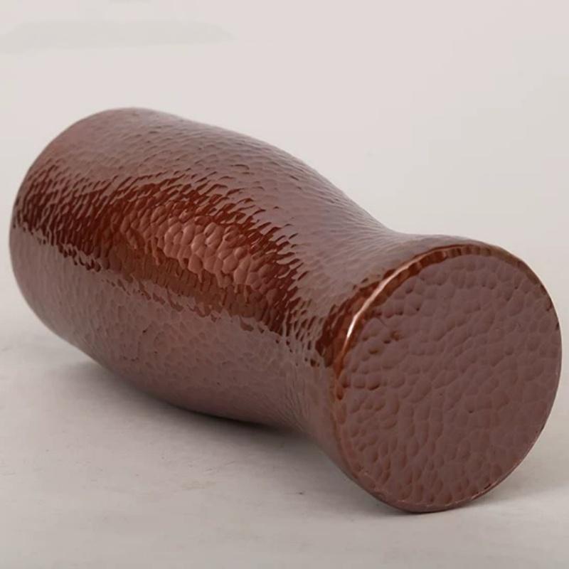 Чистая медь Кофейная кружка Текстура дерева Изысканная Винтажная Moscow Mule Утолщенная Прочная Кружка для воды 450 мл Гладкая поверхность Чашка для чая