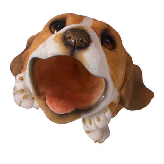 Милая подставка для ручек в виде щенка, смола, настольный органайзер для канцелярских товаров, мини-собачка, настольное украшение, креативный подарок для студентов, офис