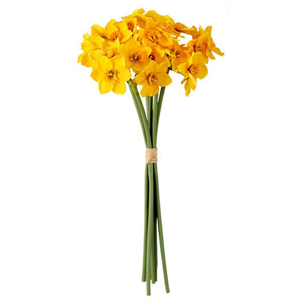 6 шт./Пучок Подарок Вечеринка Товары для дома Реалистичные Нарциссы Цветочная композиция Симуляция Нарцисс Искусственный цветок