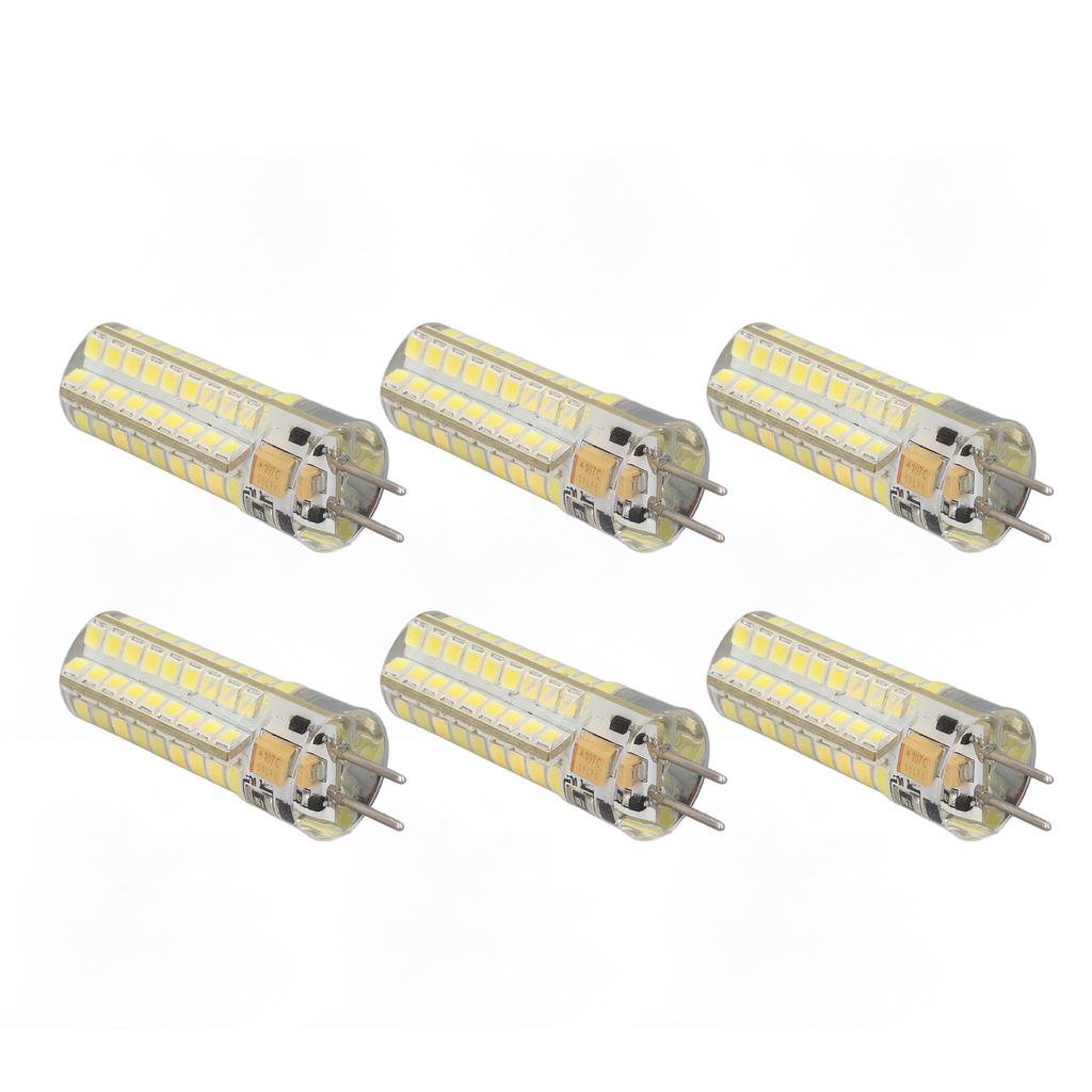 6Pcs GY6.35 LED Bulb 7W AC DC12V 700lm 72 LEDs 360 Degree LED Corn Light Bulb for Pendant Lamps