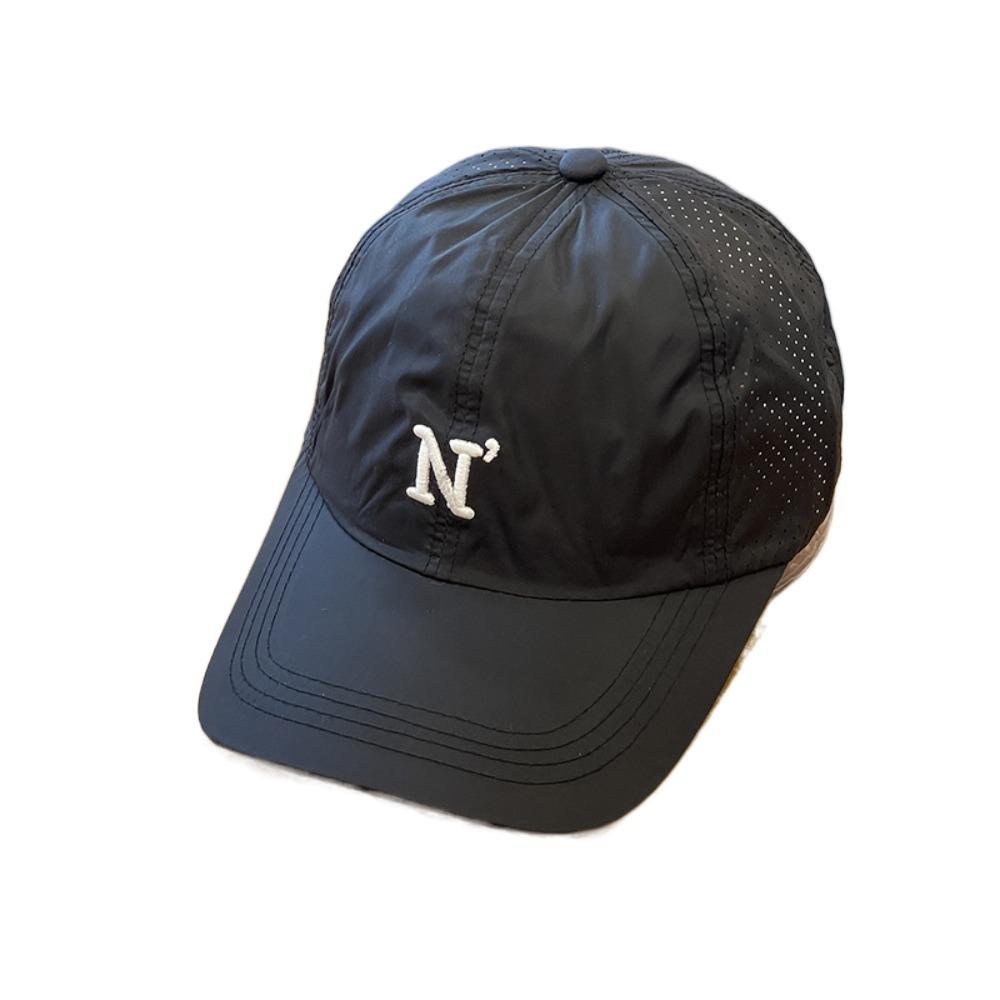 Letter N Embroidery Men Snapback Cap Candy Color Trucker Hat Simple Breathable Mesh Sunhat Outdoor