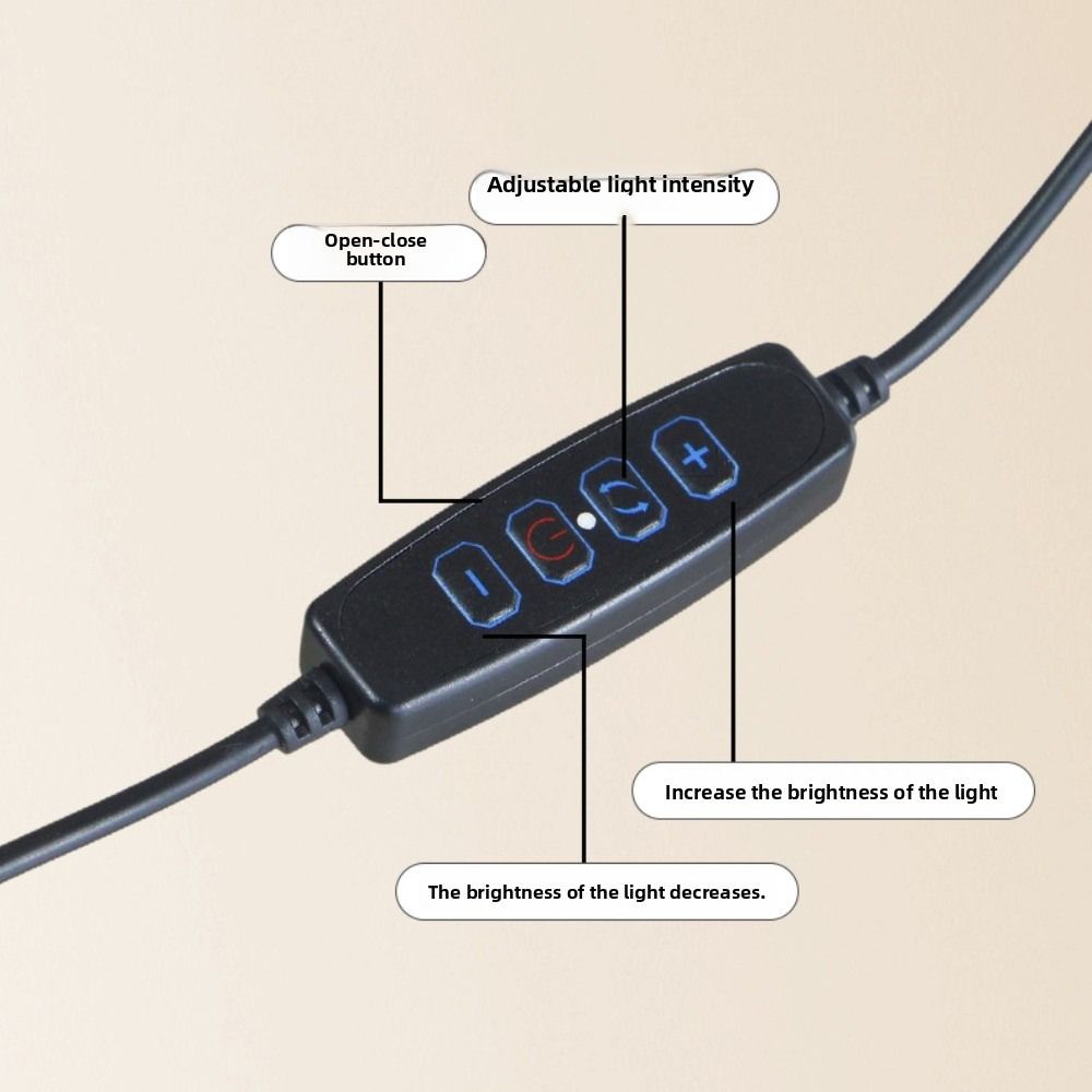 With Fill Light Mobile Phone Holder Adjustable Height Clamp Type Phone Holder Live Learning