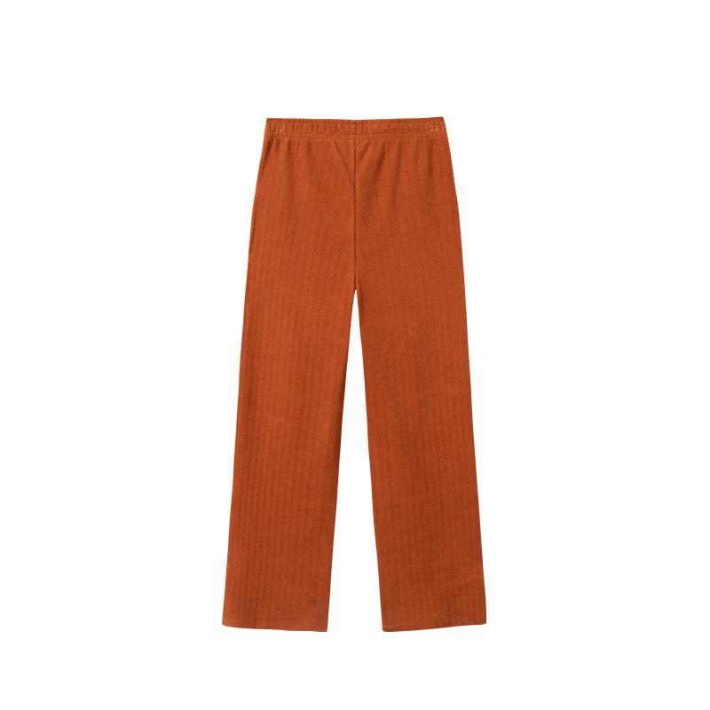 Anta Однотонные эластичные прямые свободные трикотажные спортивные брюки женские низы сахар-кофе 162517310-2