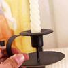 European Style Handheld Metal Candlestick Anti-slip Tabletop Candles Stand  Aromatherapy