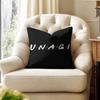 Classic FFriends Funny Quotes Cushion Cover Natural Linen Organic Fabric DoubleSided Printing Couch Pillow Covers Home Decor
