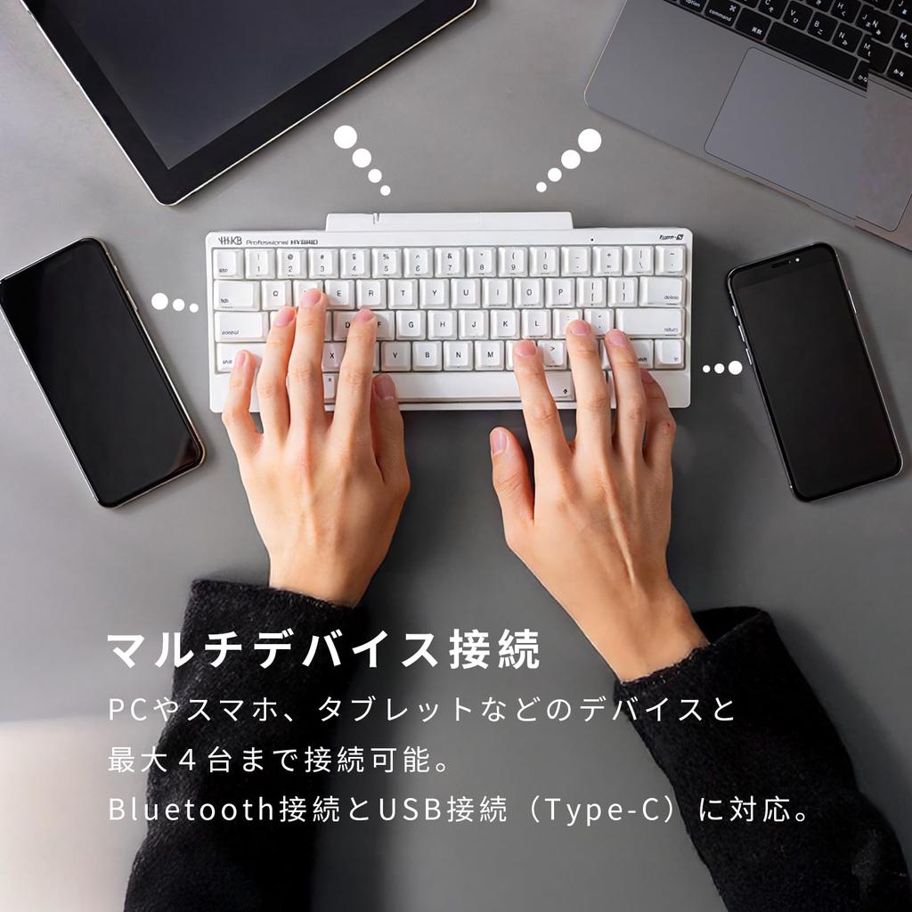 Клавиатура PFU HHKB Professional HYBRID Type-S, Пустая/Черная (Английская раскладка)