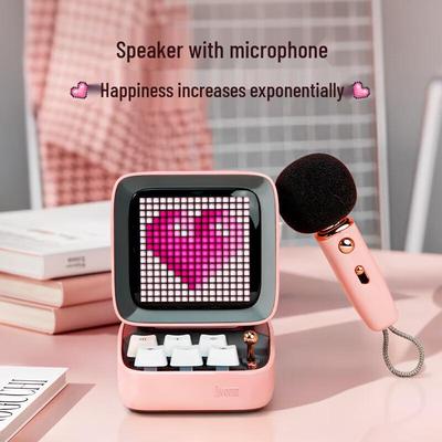 Ретро-пиксельный Bluetooth-динамик Divoom Ditoomic с микрофоном, штекер CN (адаптер в комплекте)