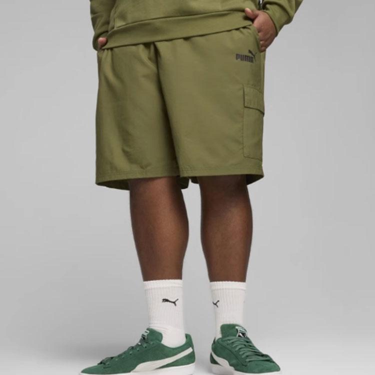 Puma Шорты-карго Essential Woven Cargo Shorts 9" мужские шорты оливково-зеленые 682124-33