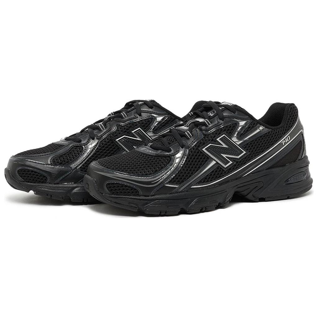 New Balance 740v2 Черные серебристые металлические кроссовки унисекс U740BM2