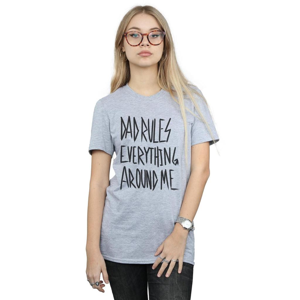 Disney Womens/Ladies The Lion King Dad Rules Everything Cotton Boyfriend T-Shirt