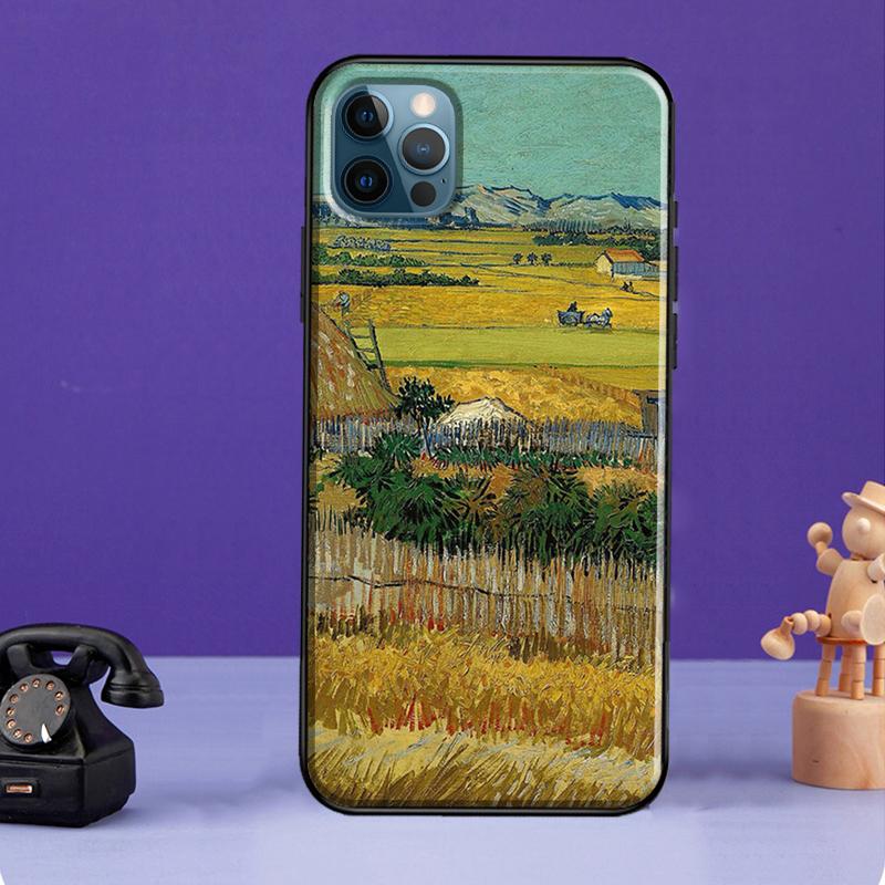 Чехол с масляной живописью Ван Гога для iPhone 11 14 Pro Max SE 2020 XR X XS Max 6S 7 8 Plus, чехол для iPhone 12 13 mini