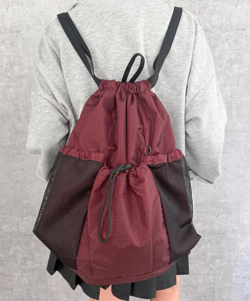 WEGO Mesh Pocket Knapsack Sports Size Pattern 1 Bag, & Outdoors, Gift, Women's, F,