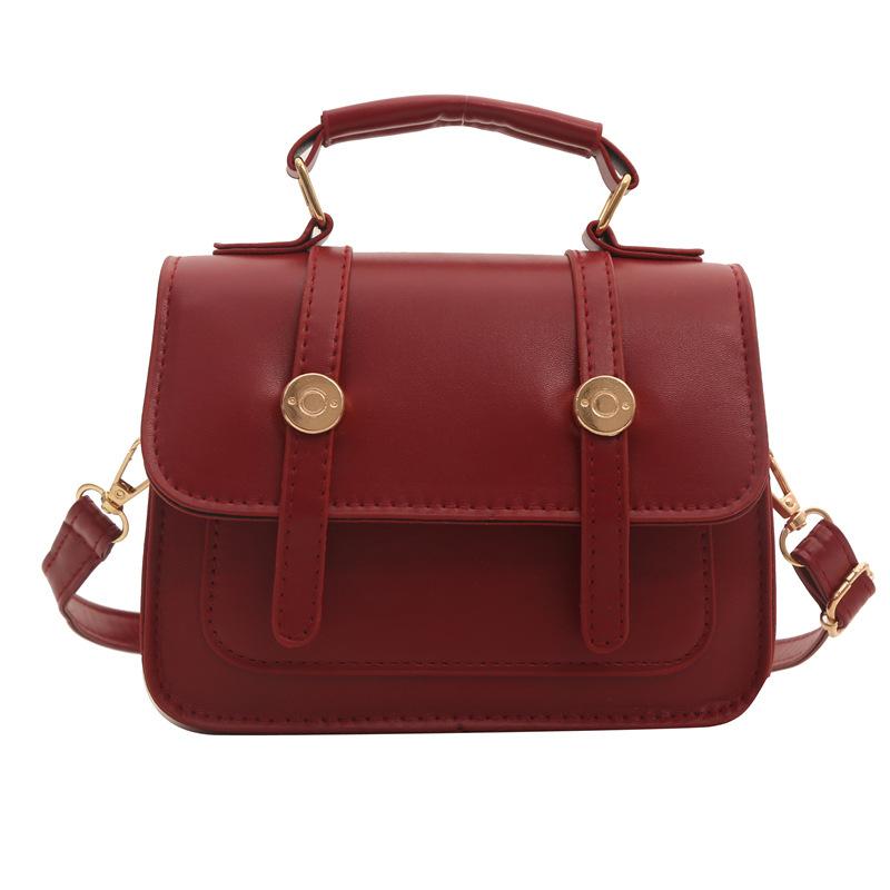 Women'S Bag Summer Fashion Handbag Texture Pu Small Square Bag Foreign Style Versatile Shoulder Bag