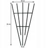 Pergola Wachlarz Metalowa Podpora Do Roślin Drabinka 61Cm