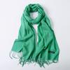 2024 Autumn And Winter Imitation Cashmere Scarf Solid Color Fashionable Versatile Warm Shawl Tassel Scarf