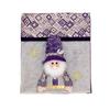 Cartoon Christmas Chair Cover Soft Removable Seat Protector Purple Glitter Christmas Table Decor New Year Supplies