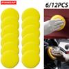 12/6PCS Polishing Sponge Wax Car Applicator Pad Foam Wax Car Polisher Cleaning Pad For Cleaning Car Waxing Sponge Auto Parts