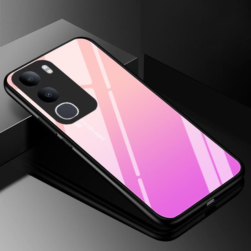 For vivo Y50 5G 2025 Case V2443A V2443BA Cover Tempered Glass Cases for vivo Y50m Y50e Y50s G3 5G Hard Back Bumper Fundas