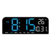 Digital Alarm Clock, Temperature Date Week Display, 4 Level Brightness Adjustment for Home