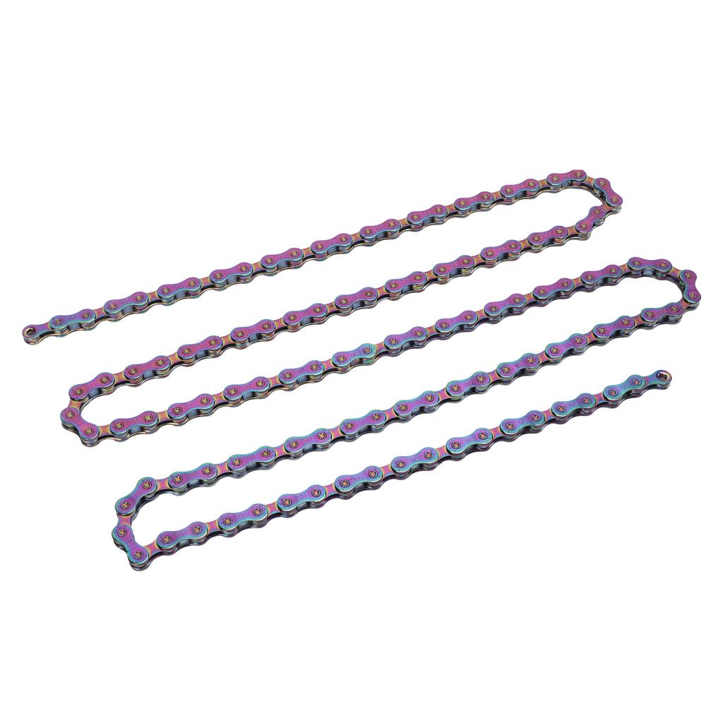 9 Speed Bike Chain 9 Speed Carbon Steel Colorful Sensitive Shifting Heat Treatment Bicycle Chain