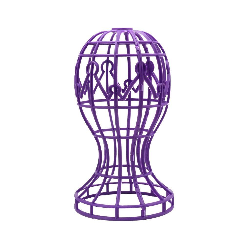 Multi-Purpose Plastic Wig Stand Foldable Lantern Shape Wig Stand Cap Holder Display Beauty