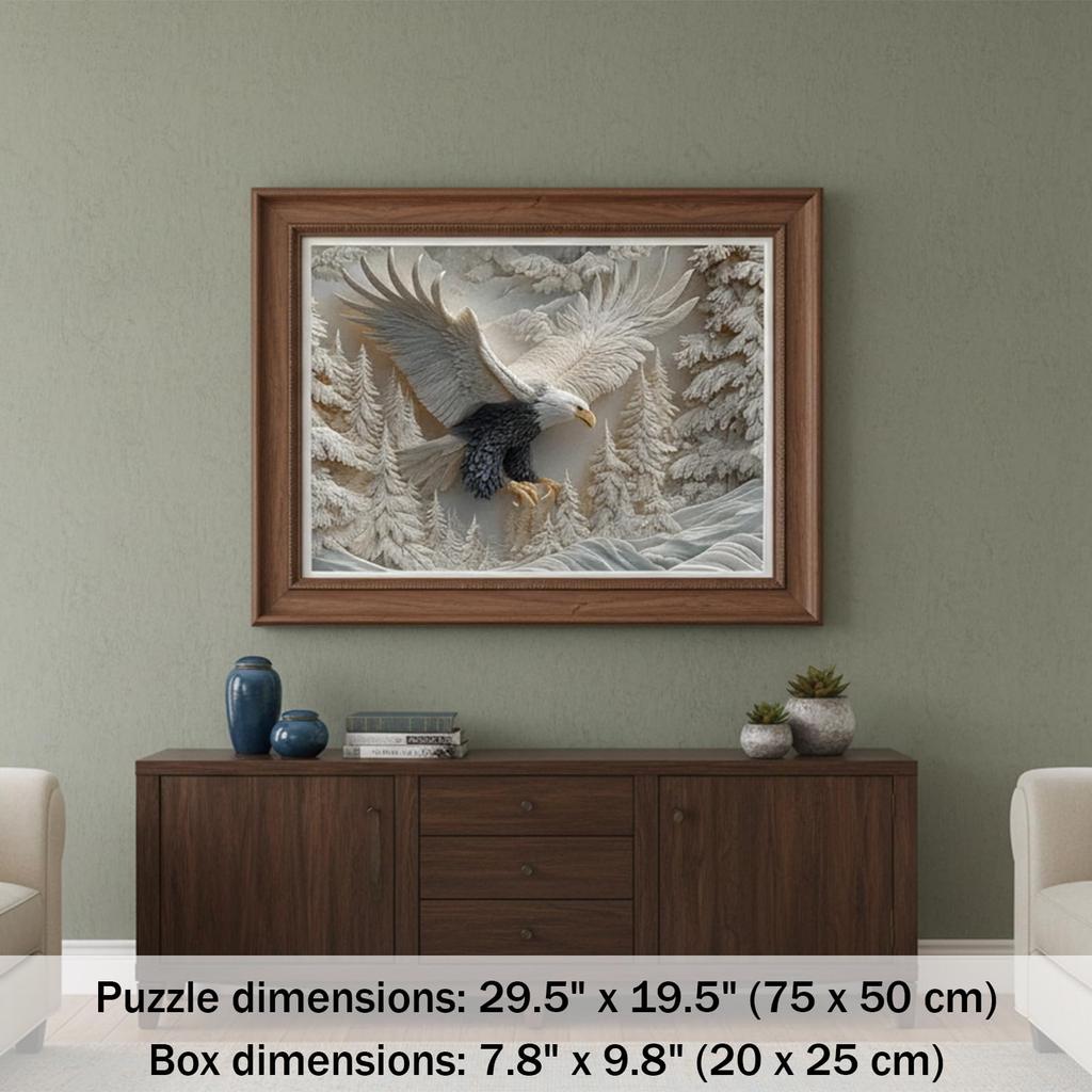 Скульптурный пазл, Произведение искусства, Подходит для взрослых и семей, Сложная игра-пазл с высококачественным пазлом