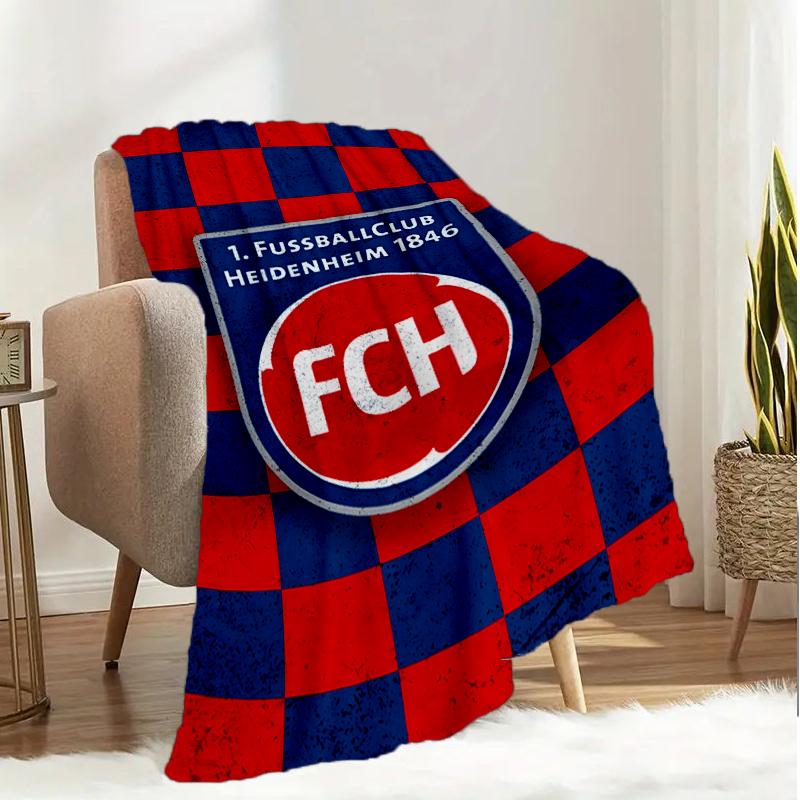 Heidenheim Squad Blanket Lightweight Ideal Bedding Blanket Perfect for Travel, Camping, Living Rooms, Offices, Sofas, Fan Christmas gift