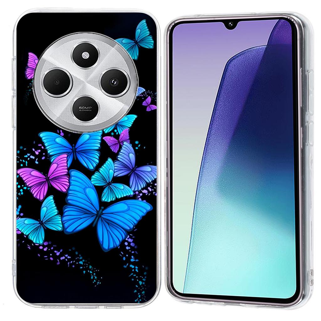 Для Xiaomi Poco C75 4G/Redmi 14R 5G/14C 4G Чехол с печатью узоров Противоударный Мягкий ТПУ Чехол для телефона