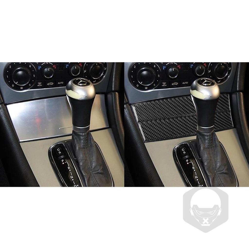 Для Mercedes-Benz C Class W203 2005-2007 автомобильный ящик для хранения коробки передач, крышка панели, отделка из настоящего углеродного волокна, интерьер