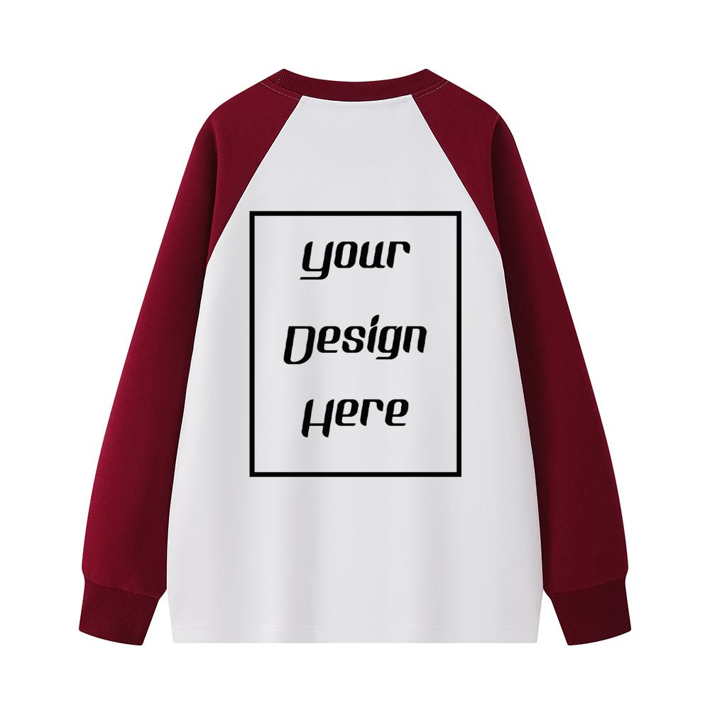 Корейский тренд Унисекс Свободные свитшоты с опущенным плечом Принт с индивидуальным рисунком Мужская и женская толстовка с длинными рукавами и круглым вырезом Пуловеры Спортивная и Роскошная одежда