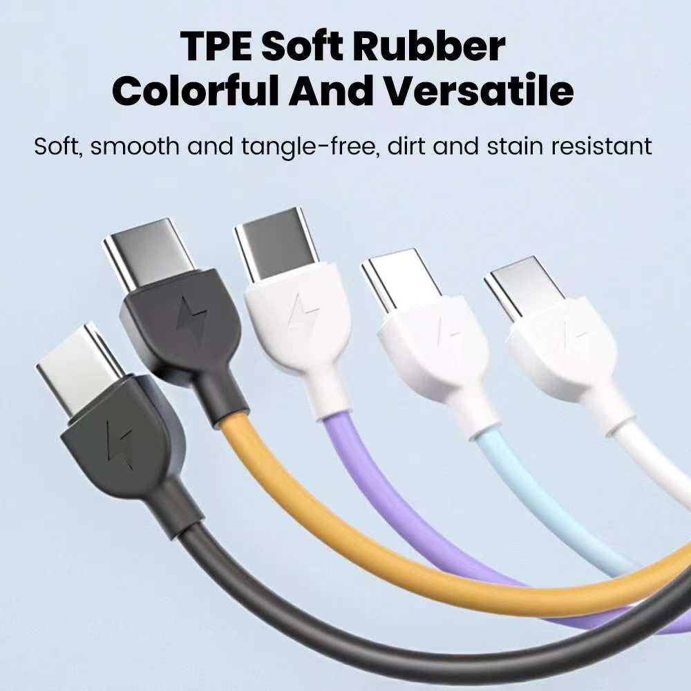 PD 20W/60W Cable Portable Keychain Short USB C to Type C Fast Charging Wire For Samsung Xiaomi iPhone 17 16 15 14 13 Support Data Transfer