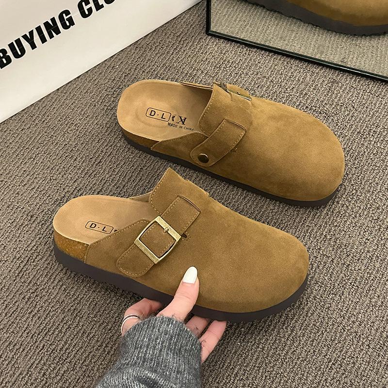 Матовая кожа ретро сумка мягкая подошва женская обувь с круглым носком летние туфли-лодочки для беременных матерей нескользящие тапочки