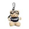 Lovely Pilot Bear Keychain Cute Pendant for Bag and Key Plush Keyring Phone Charm Personalized Animal Decoration