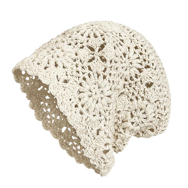 Модная ручная работа вязаная кепка-сумка женская весна и осень Ju Jingyi Same Hollow Wool кепка ретро литературный ворс кепка