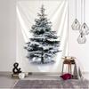 Christmas Tree Hanging Fabric Decoration Small Fresh Christmas Background Wall Blanket Wall Cloth Simple Tapestry Large Size