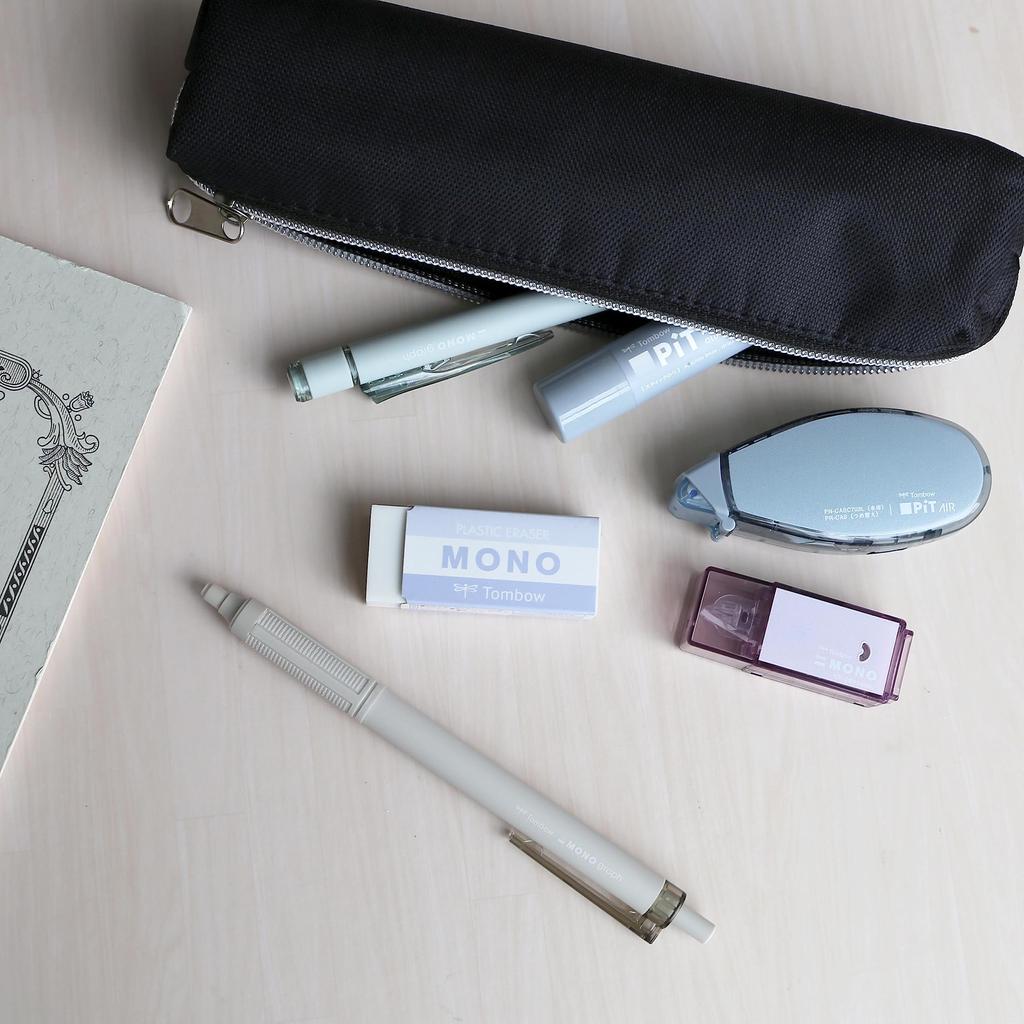 Канцелярский набор Tombow Pencil MONO PIT из 5 предметов, цвет пепла, сталь PCC-531CAZ