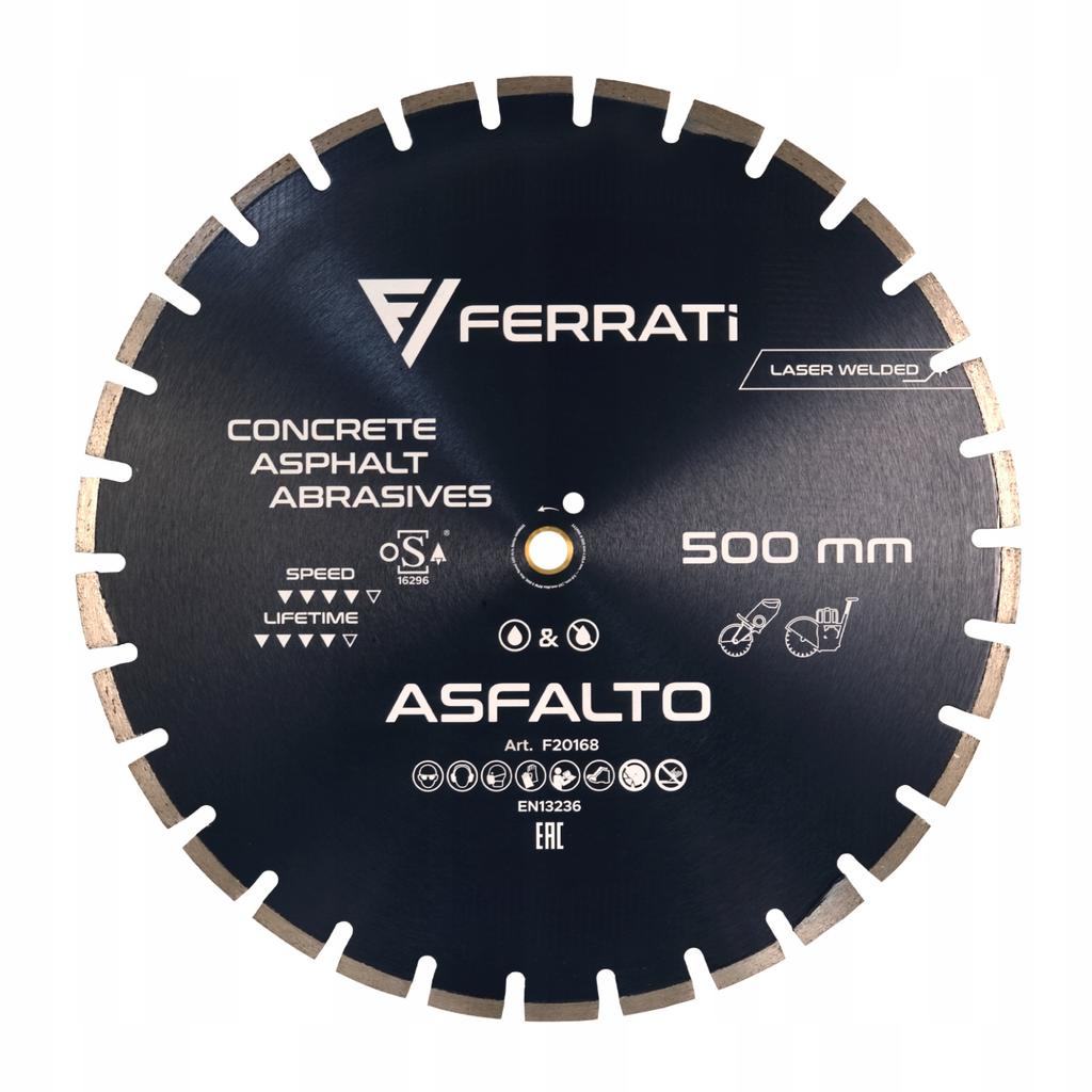 Tarcza diamentowa ferrati asfalto 500mm