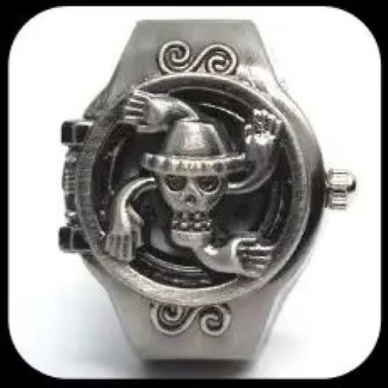 Луффи Фрэнки Робин Пират Япония Мультфильм Анимация Ребенок Кольцо на палец Часы Кварц Соломенная шляпа Ювелирное изделие Подарок Регулируемый Серебро Бронза Медь