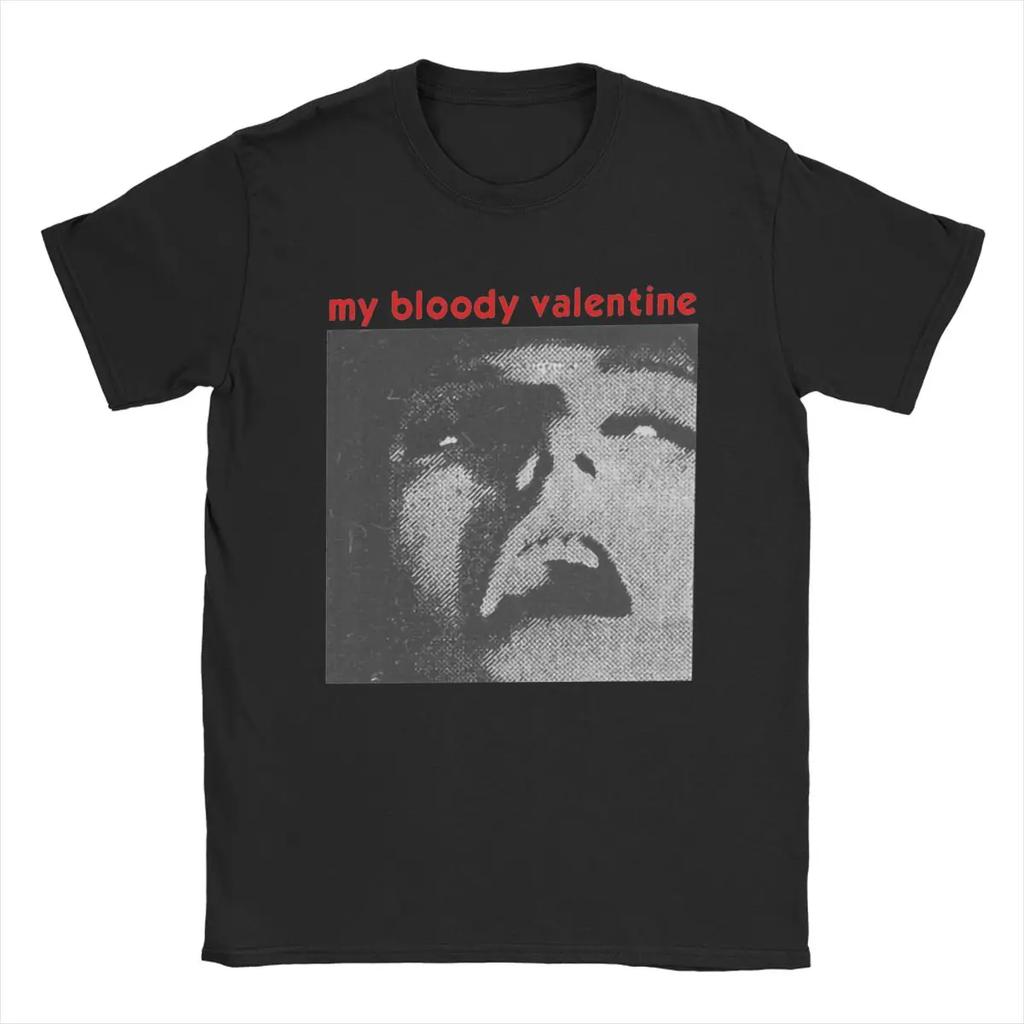 Футболки с надписью My Bloody Valentine Band для мужчин, хлопковая винтажная футболка с круглым вырезом, футболка с коротким рукавом, топы больших размеров
