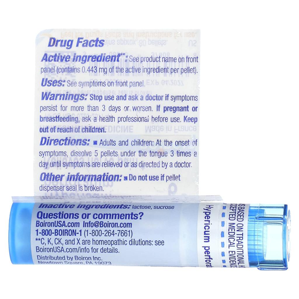 Hypericum Perforatum 6C, Nerve Pain Relief, 80 Pellets