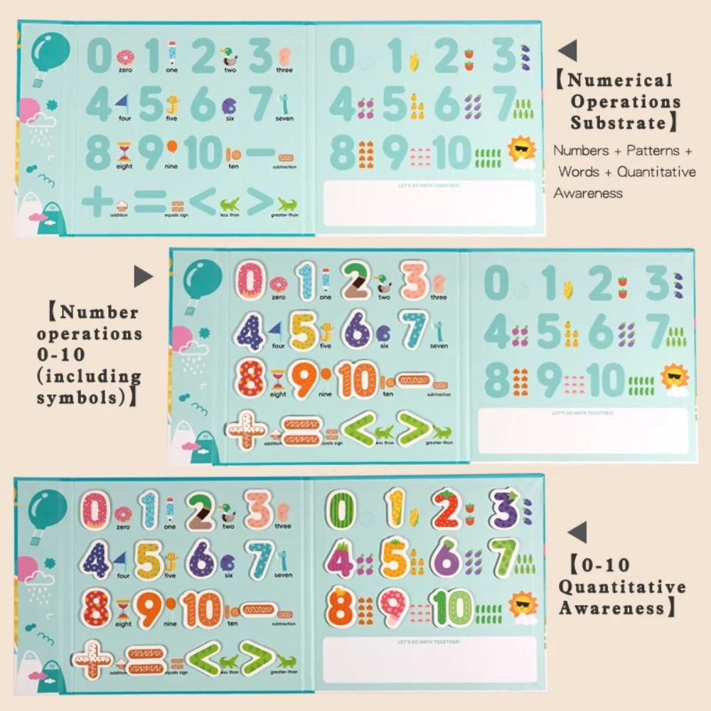 Детская математика Арифметика Магнитные наклейки Игры на разложение чисел Раннее обучение малышей Математические игрушки Монтессори Обучающие игрушки