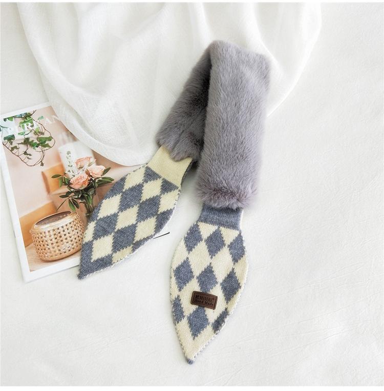 Новый шарф женский прекрасный осенне-зимний открытый теплый холодостойкий шарф защита шеи шерстяной воротник