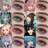 AMARA 1pair/2pcs Colored Contact Lenses for Eyes Pink Contacts Purple Lenses Cosplay Contact Lenses Yearly Fashion Eye Lenses