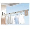 BESSTER Wall-Mounted Folding Clothes Drying Rack with Suction Cups, Indoor Drying Rack for Home Balconies, No Drilling Required, Extendable Clothes Dr