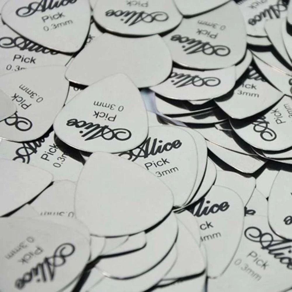 1/5Pcs Electric Guitar Bass Metal Guitar Pick Replacement Plectrum Ukulele Picks