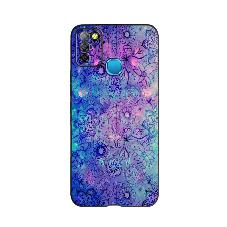 Чехол для Infinix Smart 5 X657 X657C Красивый Цветок Бабочка Мягкий Силиконовый Чехол для Телефона Для Infinix Smart 5 Smart5 Чехол Fundas