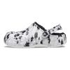 Crocs Baya Lined Clog EVA С принтом Клоги с круглым носком Унисекс клоги Белый Серый 205975-10M